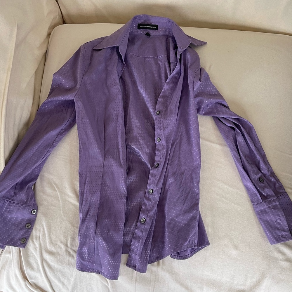 Express button down collared shirt